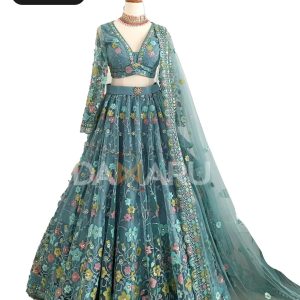 Blue Heavy Lehenga Set